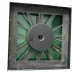 Yosemite Home Decor Golden Gears Antique Silver Square Wall Clock with Interlocking Brass Gears thumbnail 2