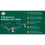 HTC-2000 Steel Universal Mobile Base for Power Tools thumbnail 2
