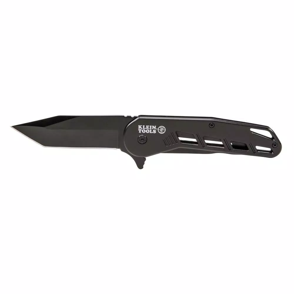 Klein Tools Bearing-Assisted Open Folding Knife with Tanto Blade