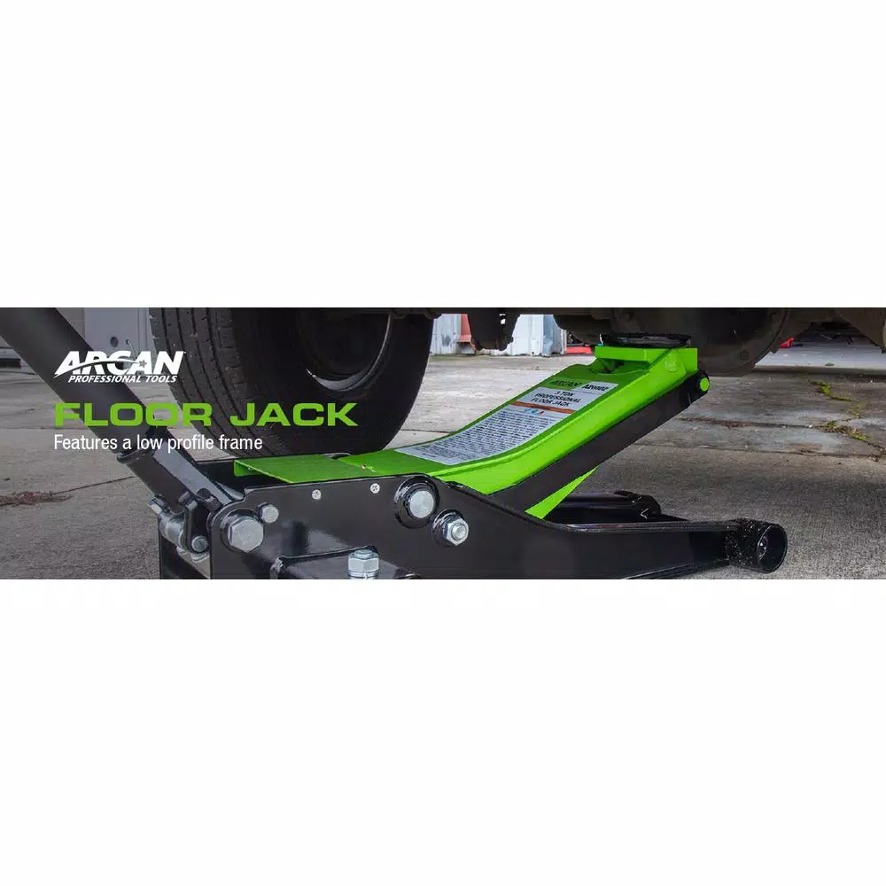 Arcan XL3000A 3-Ton Low Profile Floor Jack, 6000 lb Capacity
