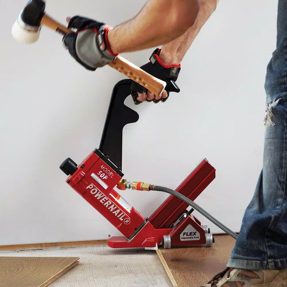 POWERNAIL 50P FLEX Pneumatic 18-Gauge Hardwood Flooring Cleat Nailer