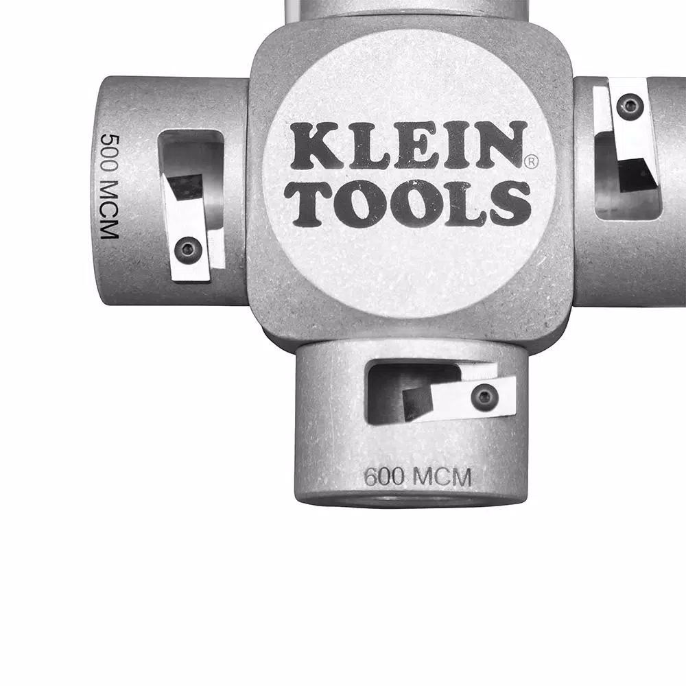 Klein Tools Large Cable Stripper 350-750 MCM Clover Design Wire Stripper/Cutter