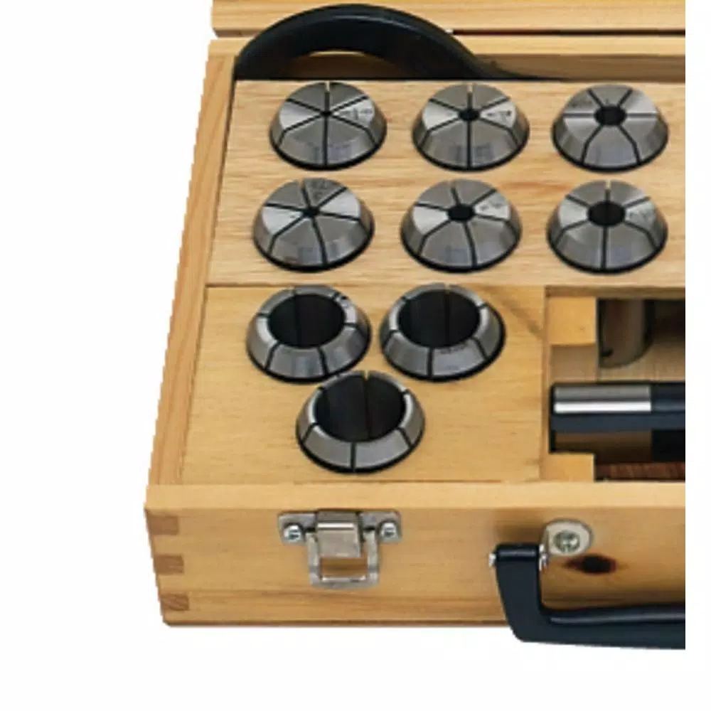 JET CCS-1 R-8 Mill Chuck and Collet Set, 17-Piece Precision Kit