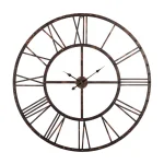Utopia Alley Rivet Roman 45 in. Distressed Bronze Oversize Industrial Wall Clock thumbnail 1