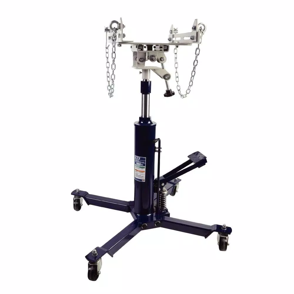 TCE 1/2-Ton Double Ram Hydraulic Transmission Jack, 1000 lb Capacity