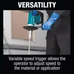 Makita 18V LXT Brushless Cordless 1/2 in. Mixer Kit with 5.0Ah Battery thumbnail 6