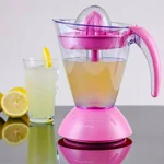 Ovente 34 oz. Electric Citrus Juicer, 25W Motor, Pink thumbnail 7