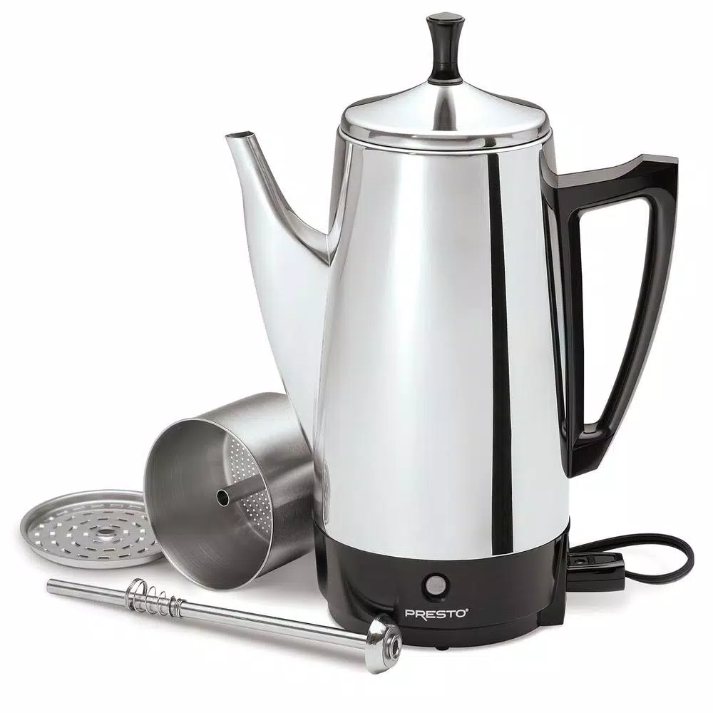 Presto 12-Cup Stainless Steel Electric Percolator Coffee Maker