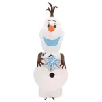 Disney Frozen 11 ft. Pre-Lit Inflatable Olaf with Snowflake Airblown Holiday Decoration thumbnail 10