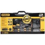 Stanley 150-Piece SAE Mechanics Tool Set with 1/4 in. & 3/8 in. Drive, Chrome Vanadium Steel thumbnail 6