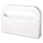 HOSPECO White Plastic Half-Fold Toilet Seat Cover Dispenser, 16 x 11.5 in. thumbnail 1
