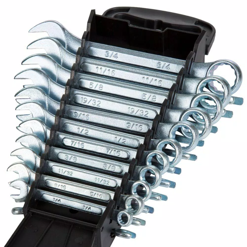 Stalwart 22-Piece SAE and Metric Wrench Set with Carrying Case, Chrome Vanadium Steel