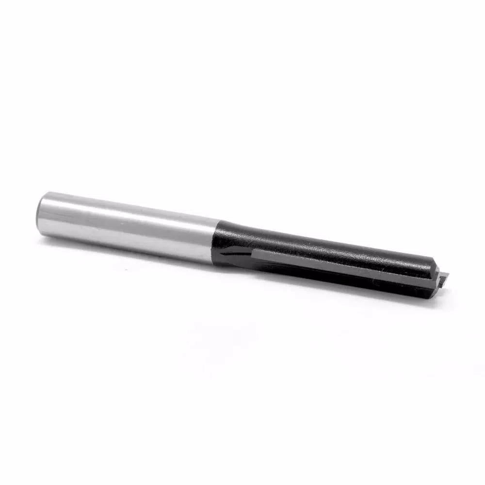 WEN 1/4 in. Straight 2-Flute Carbide Tipped Router Bit, 1/4 in. Shank