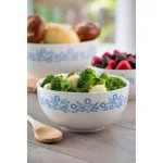 CorningWare Cornflower 3-Piece Ceramic Mixing Bowl Set - Blue thumbnail 5