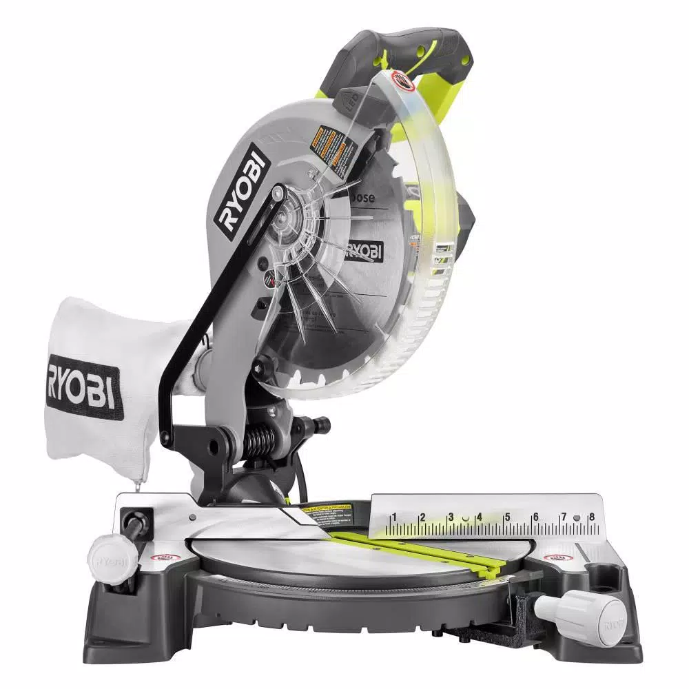 RYOBI 10 in. Compound Miter Saw with LED Cutline Indicator, 14 Amp, Corded