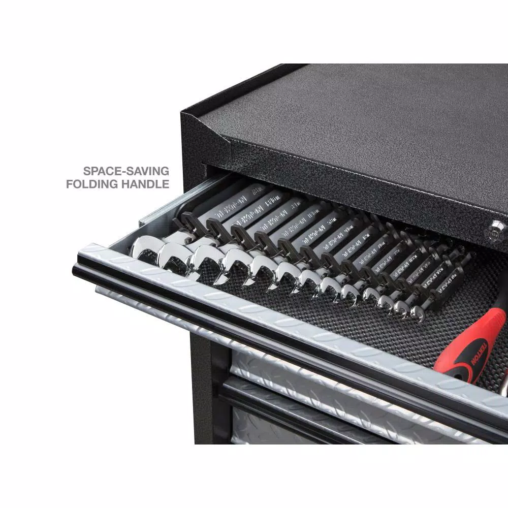 TEKTON 13-Tool Store-and-Go Wrench Rack Keeper, Black