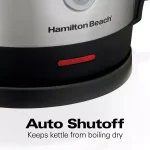 Hamilton Beach 1.7L Stainless Steel Electric Kettle, 7-Cup Rapid Boil thumbnail 4