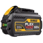 DEWALT FLEXVOLT 6.0 Ah 20V/60V MAX Lithium-Ion Battery and 6 Amp Charger Kit thumbnail 9