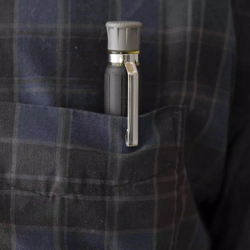 Klein Tools 3-in-1 HVAC Pocket Multibit Screwdriver with Concealable Tips and Schrader Bit