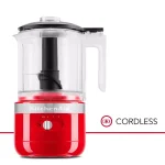 KitchenAid Cordless 5-Cup Food Chopper, Passion Red thumbnail 2