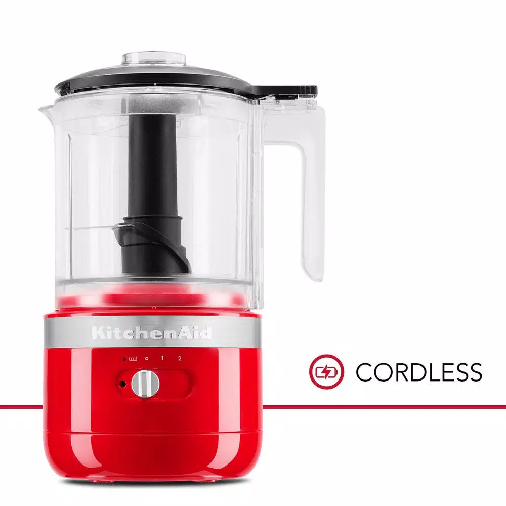 KitchenAid Cordless 5-Cup Food Chopper, Passion Red