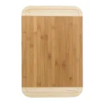 Classic Cuisine Two-Tone Bamboo Cutting Board, 12 x 18 inch Rectangle Edge Grain Wood Board thumbnail 1