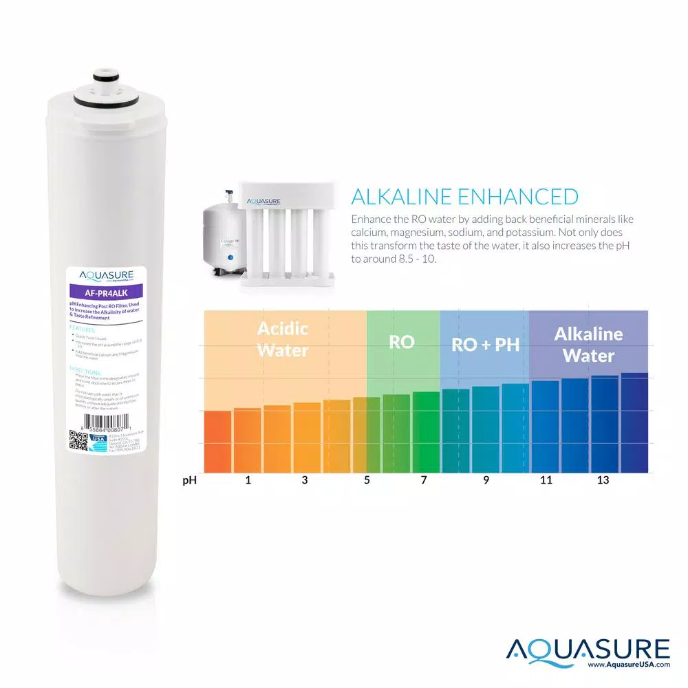 Aquasure Premier Series Alkaline Remineralizing Reverse Osmosis Water Filtration System with Chrome Faucet