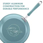 Rachael Ray Cucina 0.75 qt. Aluminum Hard Enamel Nonstick Saucier, Blue thumbnail 3