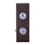 Copper Creek Colonial Satin Stainless Steel Entry Door Knob and Deadbolt Combo Lockset thumbnail 4