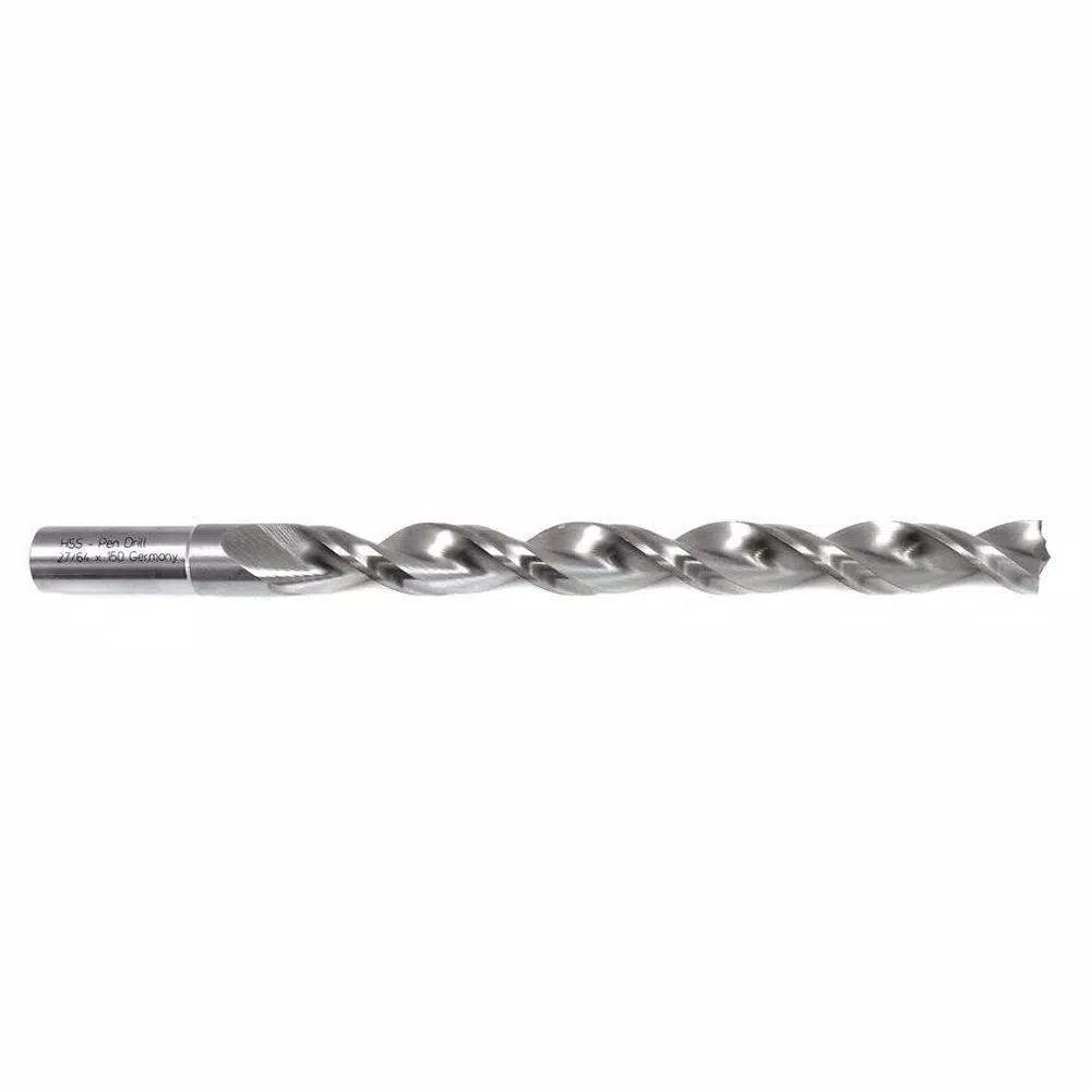 Milescraft 27/64 in. Pen Blank Drill Bit with Parabolic Flute and FCE Five Star Cutting Tip