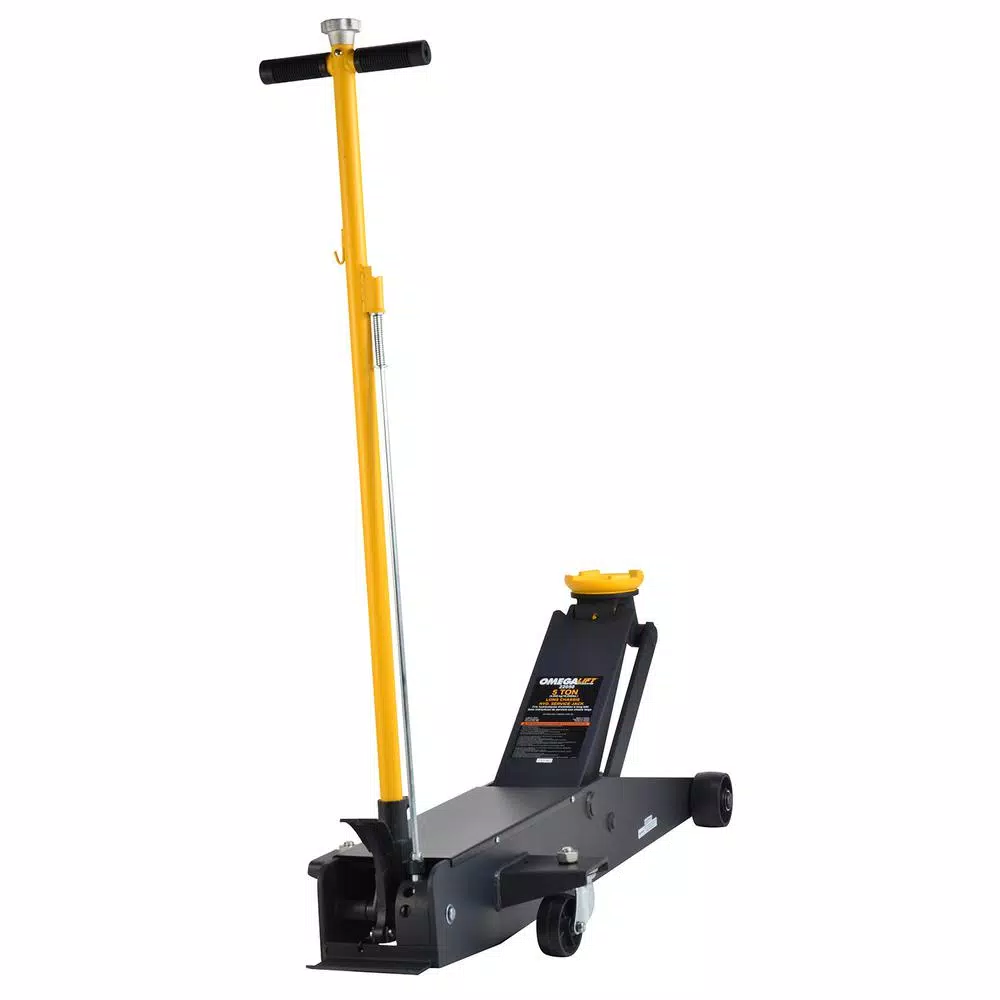Omega Lift 5-Ton Heavy-Duty Hydraulic Long Chassis Service Jack