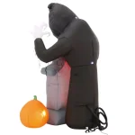 Gemmy 6 ft. Animated Fire and Ice Shaking Reaper Inflatable Halloween Decor with Projection and Fog Effect thumbnail 9