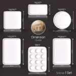 NutriChef 6-Piece Deluxe Non-Stick Ceramic-Style Steel Baking Sheet Set thumbnail 8