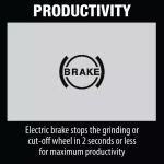Makita 18V LXT Brushless 4-1/2" to 5" Angle Grinder with Electric Brake & Bonus 5.0 Ah Battery thumbnail 13
