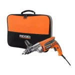 RIDGID 8 Amp Corded 1/2 in. Heavy-Duty Variable Speed Reversible Drill with Case thumbnail 1