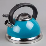 Creative Home Alexa 3.0 Qt. Stainless Steel Whistling Tea Kettle, Aqua Blue thumbnail 3