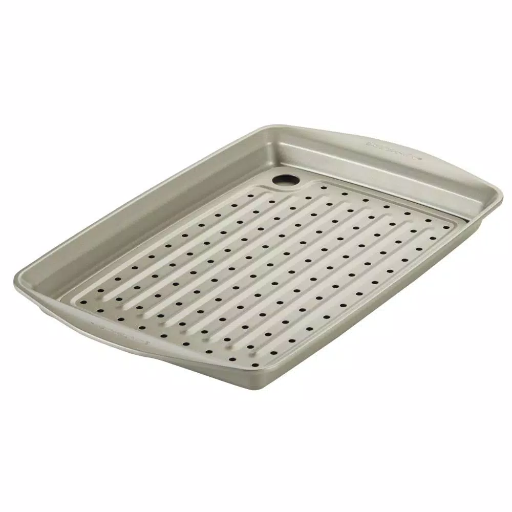 Rachael Ray 10-Piece Nonstick Bakeware Set, Silver Steel