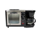 SPT 3-in-1 Breakfast Center - Toaster Oven, Coffeemaker, and Frying Pan, 1450W, Black thumbnail 5