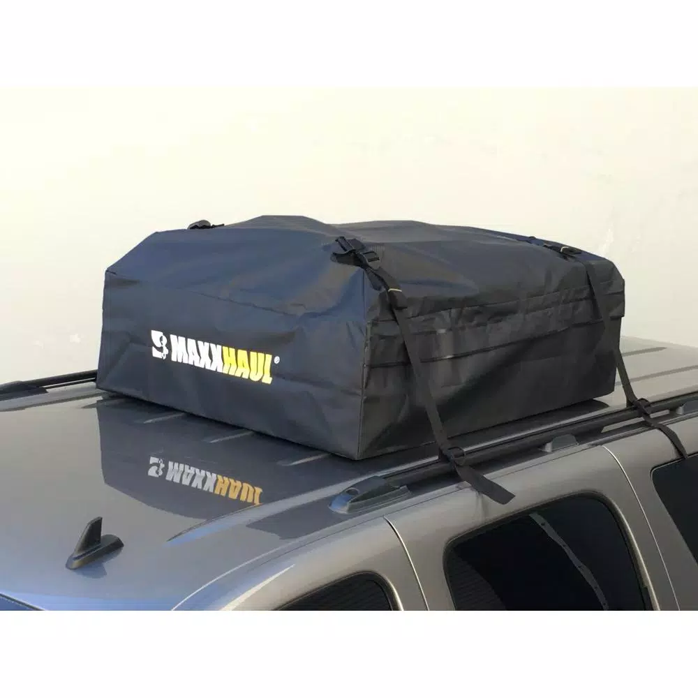 MaxxHaul Water Resistant Rooftop Cargo Bag, 15 cu. ft. Capacity, Black