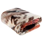 Lavish Home Multicolored Wildlife Throw Blanket - White Bengal Tiger Graphic thumbnail 3