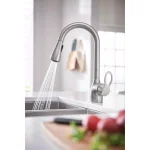 Moen Kleo Single-Handle Pull-Down Kitchen Faucet with Soap Dispenser, Spot Resist Stainless thumbnail 3