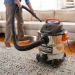 RIDGID 10 Gal. 6.0 Peak HP Stainless Steel Wet/Dry Shop Vacuum with Locking Accessories thumbnail 10
