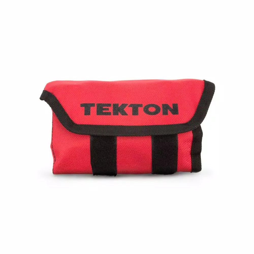 TEKTON 12-Piece Metric Stubby Combination Wrench Set, 8-19 mm with Roll-Up Pouch