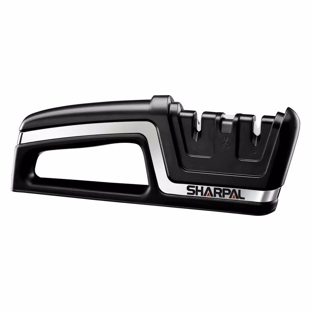 Sharpal 190N Knife and Scissors Sharpener - Classic Two-Stage Manual Sharpener