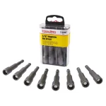 ToolPro 5/16 in. Magnetic Nut Setter Set, 8-Piece with Interlocking Storage Box thumbnail 2