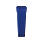 Suncast Commercial 23 Gallon Slim Blue Plastic Resin Trash Can thumbnail 3