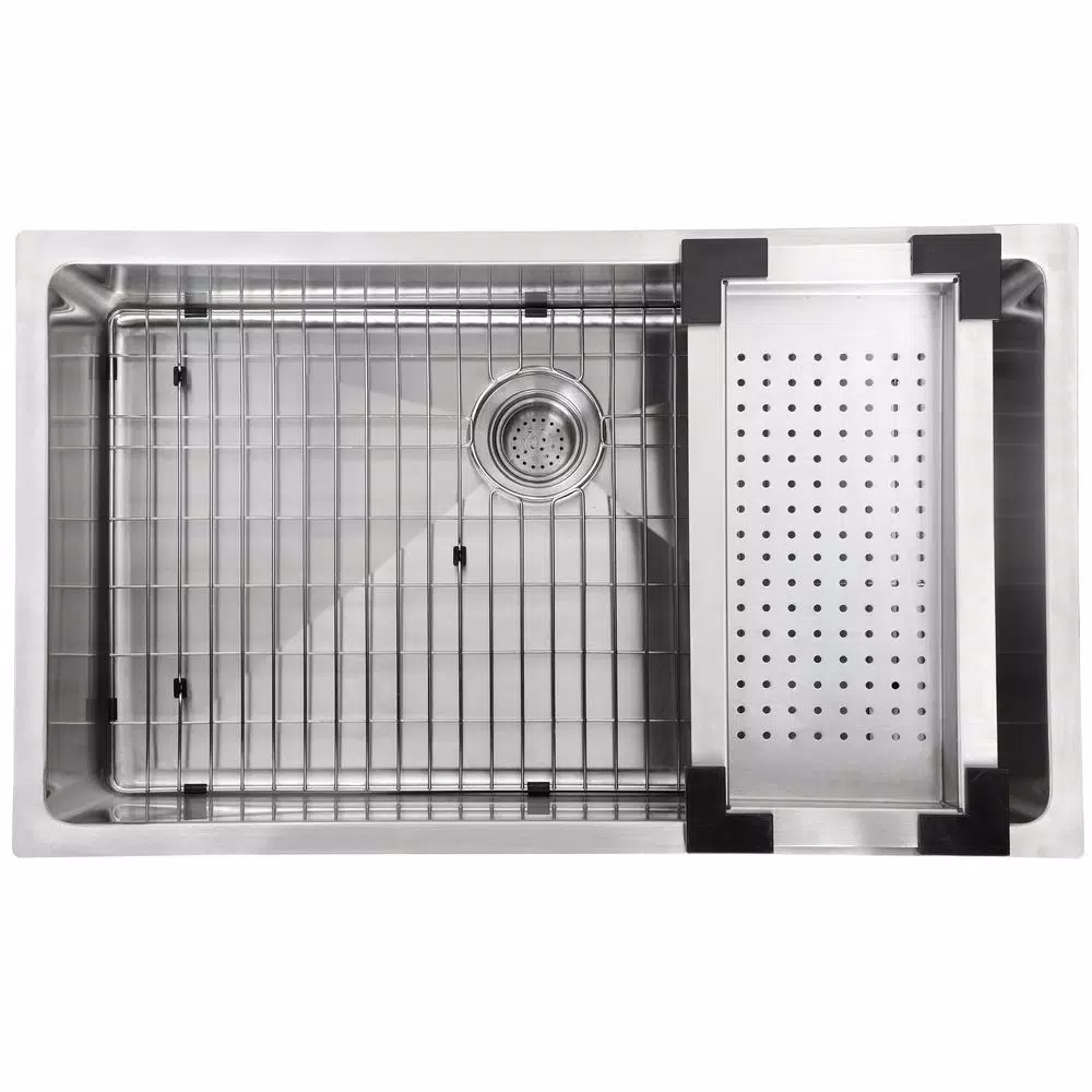 Kraus Stainless Steel Colander with Protective Bumpers