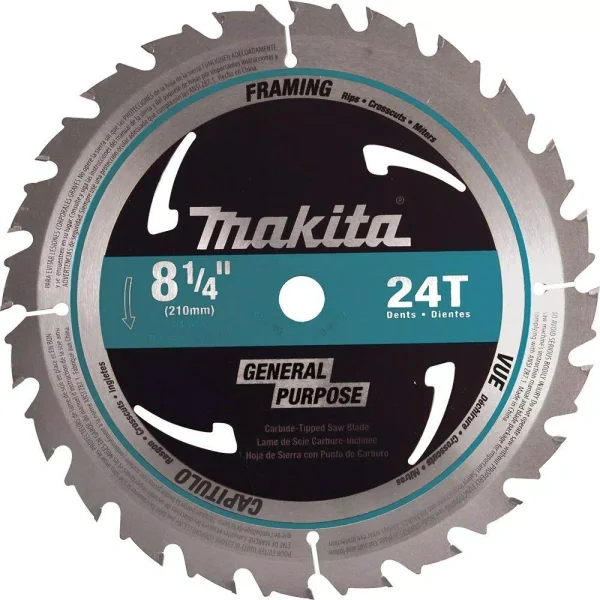 Makita 8-1/4 in. 24-Teeth Carbide-Tipped Circular Saw Blade