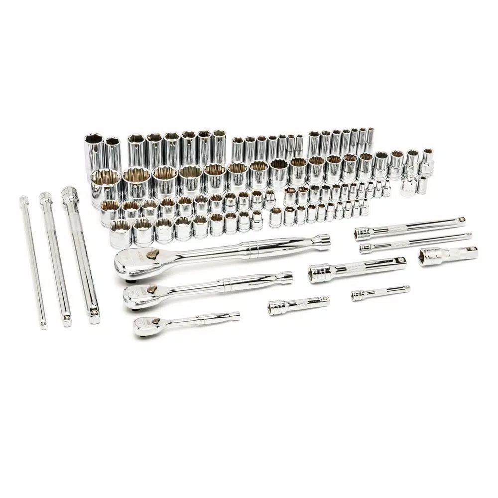 GEARWRENCH 94-Piece Metric and SAE Mechanics Hand Tool Set with EVA Socket Tray