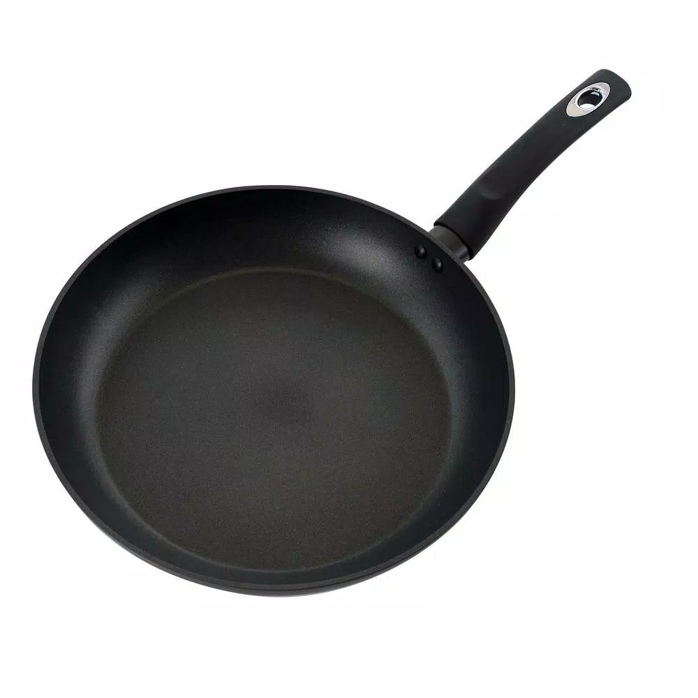 Oster Cuisine Bissett 12 in. Aluminum Nonstick Frying Pan, Black